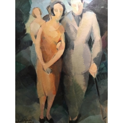 Robert GIRON (1897-1967), Le Couple, 1924