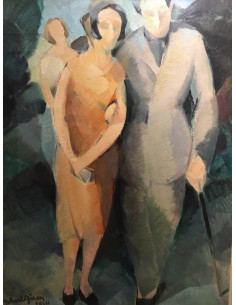 robert-giron-1897-1967-le-couple-1924