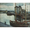 philibert-cockx-1879-1949-fishing-harbour