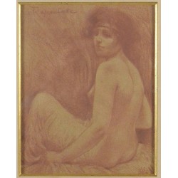 Armand Rassenfosse (1862 - 1934), Nude sitting