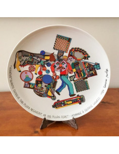 Artist Plate N° 20 Eduardo Paolozzi, Rosenthal