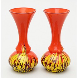 Art Déco Tango Glas Vases - Bohemia