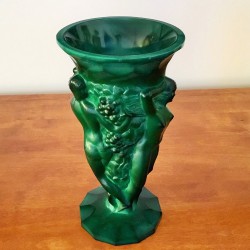 Art Déco Schlevogt Vase "Vintage", Bohemia