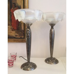 Pair of Art Déco Table Lamps, EZAN