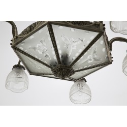 French Art Déco Ceiling Lamp