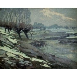 Erich VON PERFALL (1882-1961), Paysage d'hiver