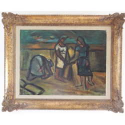 hubert-malfait-peasants-at-the-harvest-1920