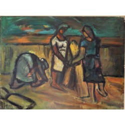 Hubert Malfait (1898–1971), Peasants at the harvest, 1920