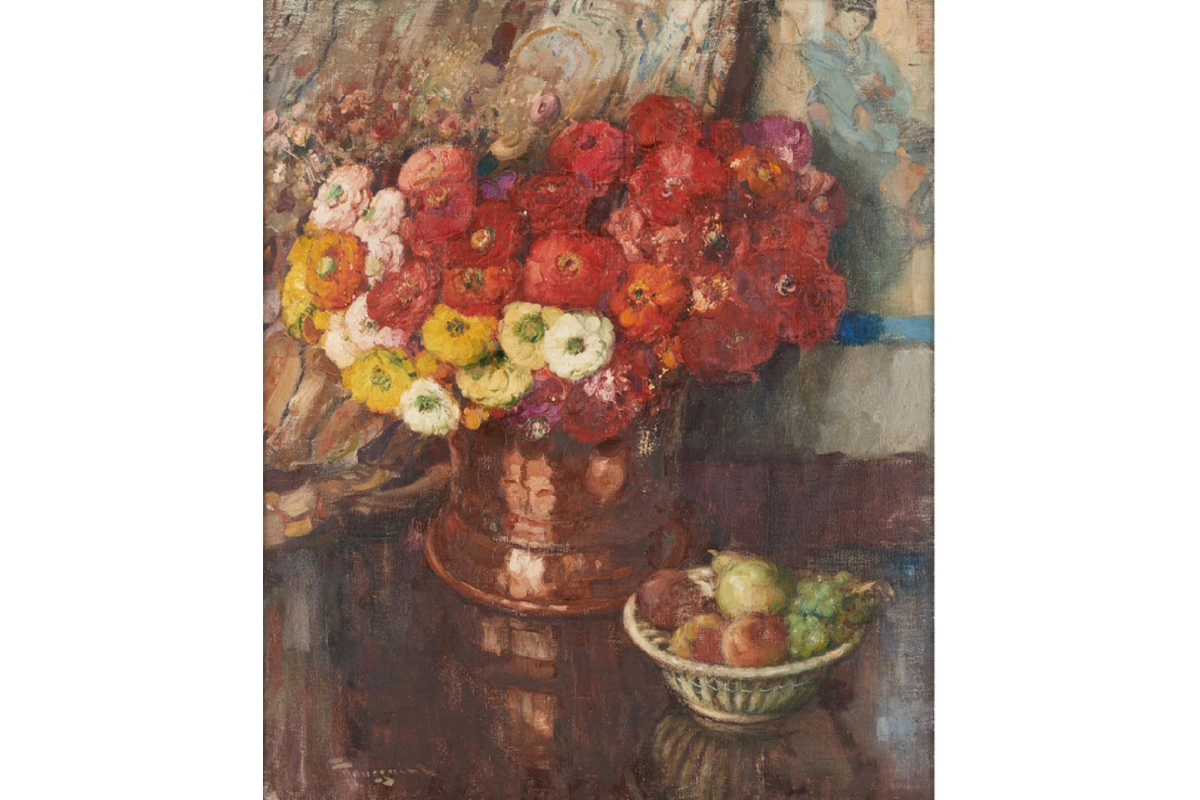 fernand-toussaint-1873-1956-vase-with-flowers-and-fruit-bowl