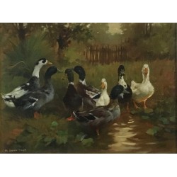 Giovanni SANVITALE (*1935), Ducks at the pond