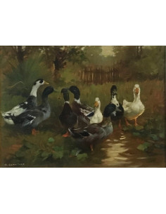 giovanni-sanvitale-1935-ducks-at-the-pond