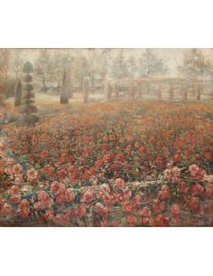 clemence-hanappe-1869-1955-roses-dans-le-parc 2