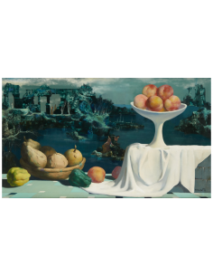 Marcel Delmotte, Fantasy landscape, 1966