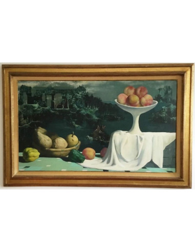 Marcel Delmotte, Fantasy landscape, 1966