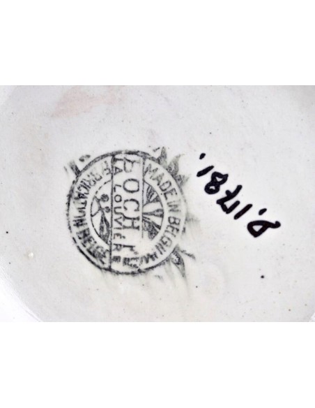 Bodenmarke Boch Frères La Louvière der Art Déco Vase mit Modellnummer D.1781.