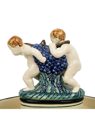 Jardinière Art Nouveau "Porte-raisins" - Majolique Karlsruhe