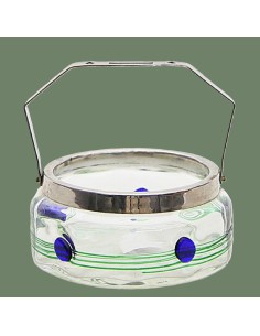 SOLD - Art Nouveau Glass Bowl "HARKA", VON POSCHINGER