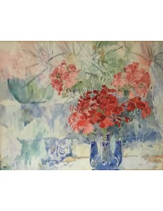 Rodolphe DE SAEGHER (1871-1941), „Géraniums“