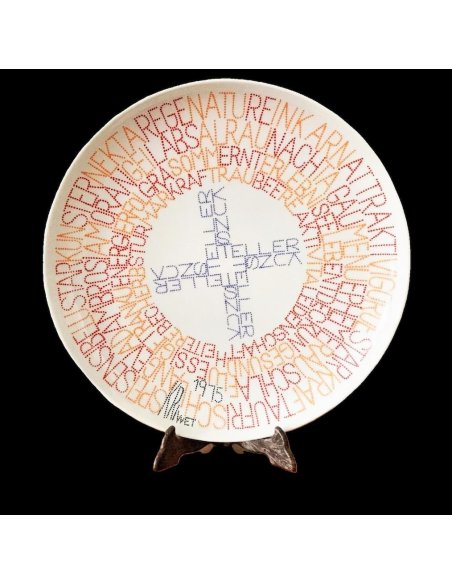 Künstlerteller Nr. 8 Ferdinand Kriwet, Rosenthal