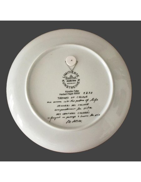 Collection Rosenthal série d'art limitée, N° 18 Herbert Hajek