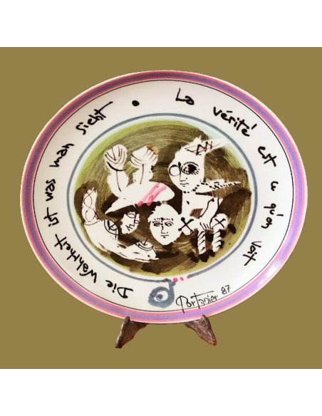 Assiette d'artiste N° 23 Gilbert Portanier, Rosenthal