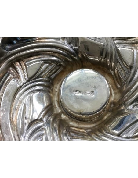 Estampille Topázio Casquinha sur le fond de la carafe en cristal au plomb avec poignée et couvercle à charnière