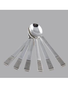 Kaffee Löffel Georg Jensen, Modell Parallel Relief