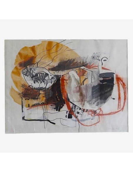 Susanne Kessler Art abstrait, techniques mixtes, collage 1997