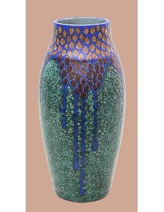 Revernay Art Déco Keramik Vase, Utzschneider Atelier