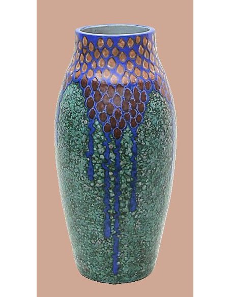Revernay Art Déco Keramik Vase, Utzschneider Atelier