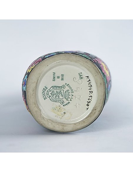 Base mark Longwy coat of arms stamp with serial numbers (F-3744 / D-5674)