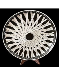 Assiette d'artiste Rosenthal n° 25 Marcello Morandini – édition limitée, l'inscription « On ne voit bien qu'avec le cœur »
