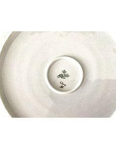 Porcelain plate "Cherie" with gold decoration and rose decoration, stamped Alka Kunst Germany, Alboth and Kaiser 2