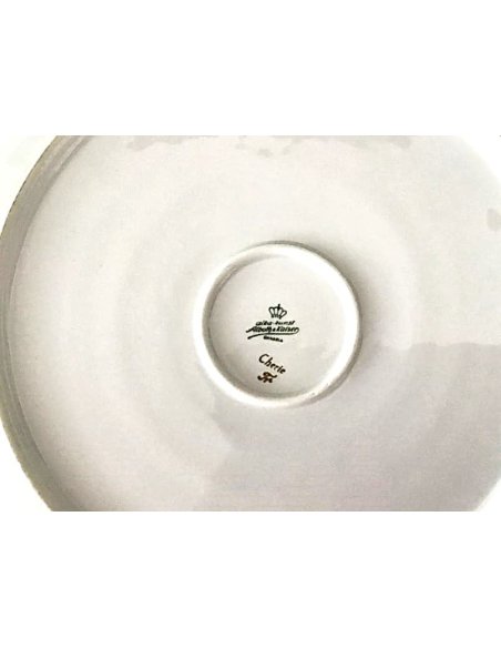 Marque de porcelaine Alka Kunst Allemagne Alboth et Kaiser sur le fond de l'assiette décorative Cherie