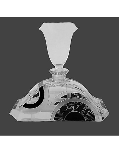 Art Deco perfume bottle in the style of Karel Palda, Bohemia from the 1930s.