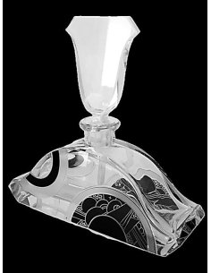 Flacon de parfum Art Déco dans le style de Karel Palda, Bohême des années 1930.