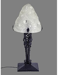 Art Déco Tischleuchte, DEGUÉ