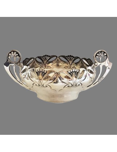 Art Nouveau Silver Bowl A.G. Dufva Stockholm 1906