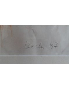 Abstraktes Gemälde von Susanne Kessler, Mixed Media, 1997, ohne Titel, signiert 2