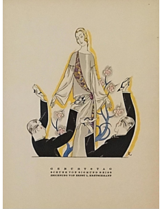 Planche 8, N° 2 de 1922 du magazine de mode berlinois Styl, intitulé « Anniversaire ». Dessin Kretschmann, chaussures Reiss.